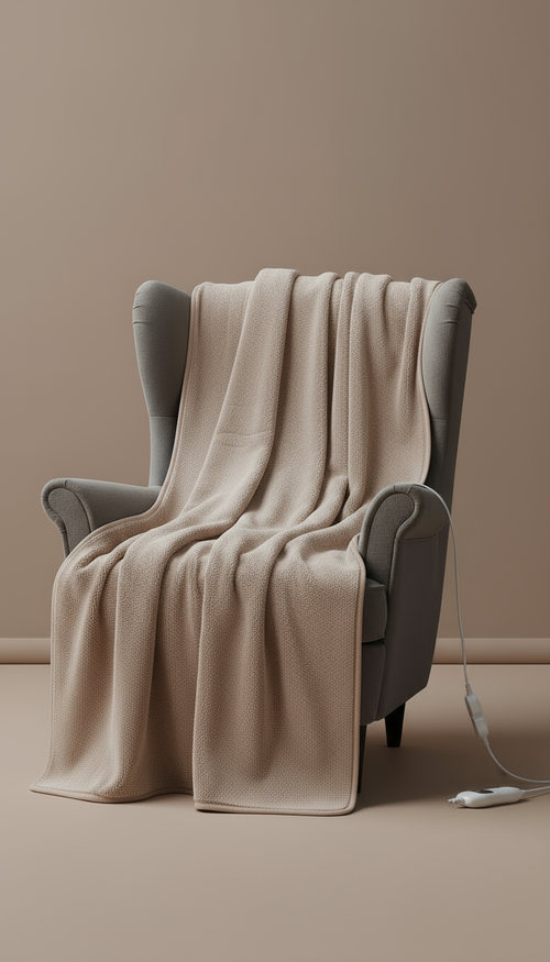 Heizdecke Beige